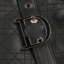 Christian Dior D Buckle Black Cannage Quilted Leather Handbag