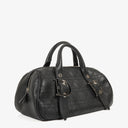 Christian Dior D Buckle Black Cannage Quilted Leather Handbag