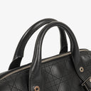 Christian Dior D Buckle Black Cannage Quilted Leather Handbag