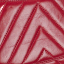 Chanel Large Red Chevron Quilted Calfskin Coco Handle Flap&nbsp;
