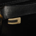 Chanel Mini Full Flap Black Quilted Patent Leather Vintage Bag