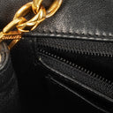 Chanel Mini Full Flap Black Quilted Patent Leather Vintage Bag