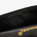 Chanel Mini Full Flap Black Quilted Patent Leather Vintage Bag