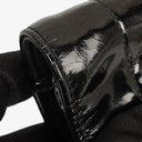 Chanel Mini Full Flap Black Quilted Patent Leather Vintage Bag