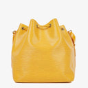 Louis Vuitton Petit Noe Yellow EPI Leather Shoulder Bag