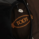 TOD'S Black Suede/Leather Handbag