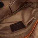 Coach White/Brown Leather Soho Buckle Flap Shoulder Bag