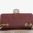 Chanel Grey Quilted Crumpled Calfskin Single Flap Bag
