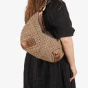 Loewe Anagram Canvas New Road Hobo Bag