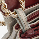 Chanel Grey Quilted Crumpled Calfskin Single Flap Bag