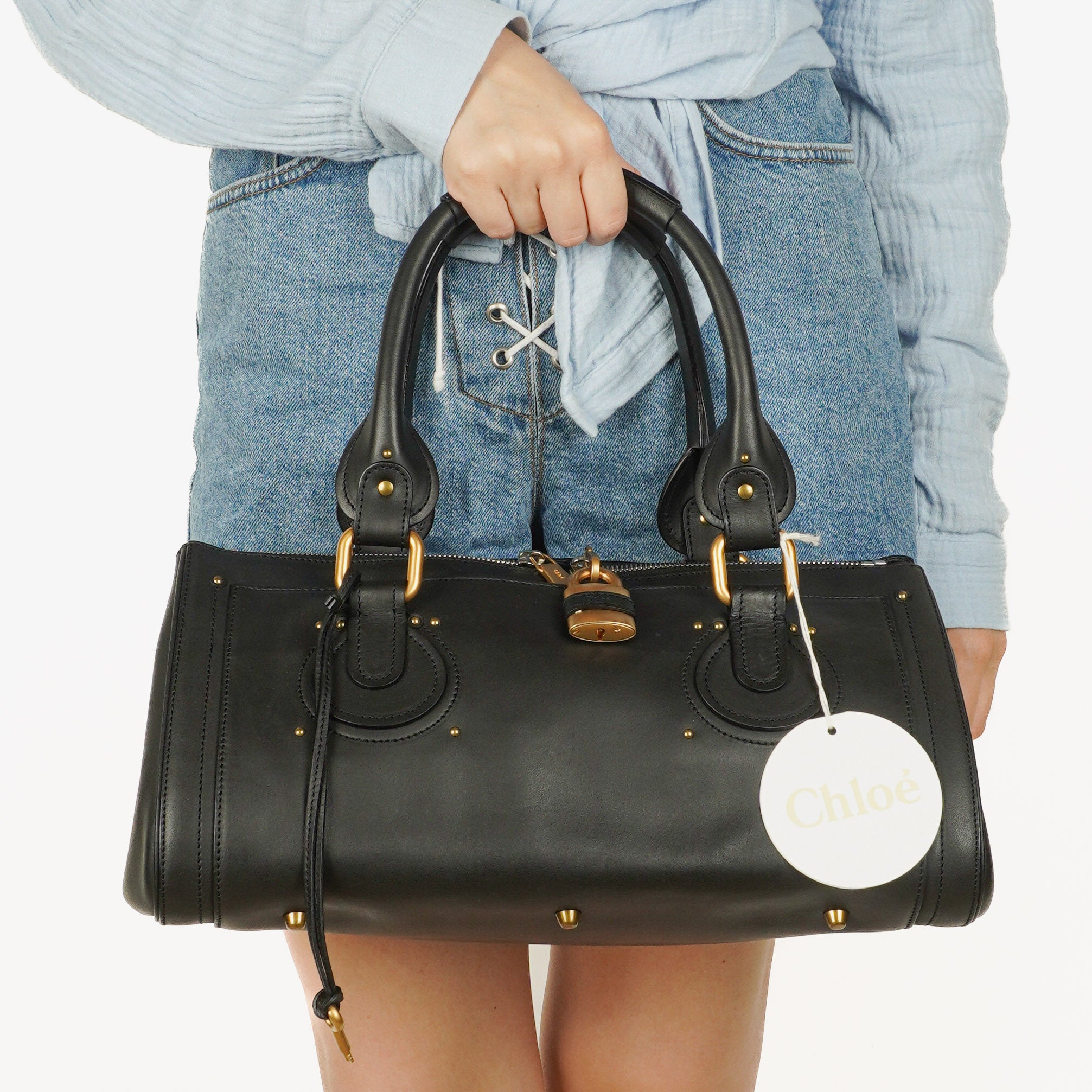 Chloe Paddington Black Satchel Bag&nbsp;