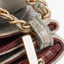 Chanel Grey Quilted Crumpled Calfskin Single Flap Bag