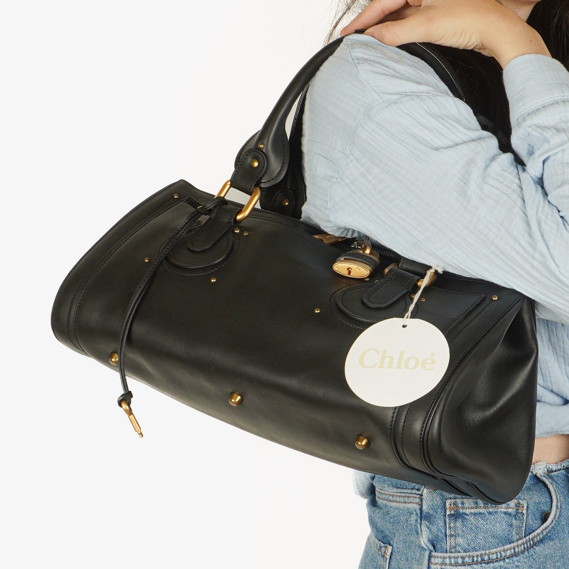Chloe Paddington Black Satchel Bag&nbsp;