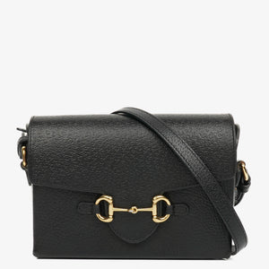 Gucci Black Horsebit 1955 Crossbody Bag