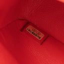 Borsa Chanel Timeless Classic Double Flap in Pelle Verniciata a Righe Rosse e Gialle con Finiture Argento