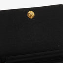 Chanel Classic Full Flap Bag Black Quilted Jersey And Leather 24K Gold-Plated Hardware