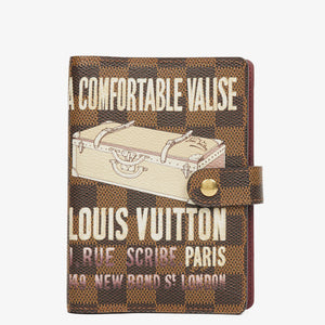 Louis Vuitton Damier Ebene Valise Small Ring Agenda Cover