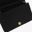 Chanel Classic Full Flap Bag Black Quilted Jersey And Leather 24K Gold-Plated Hardware