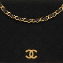 Chanel Classic Full Flap Bag Black Quilted Jersey And Leather 24K Gold-Plated Hardware