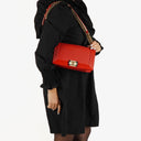 Chanel Boy Red Flap Leather Bag