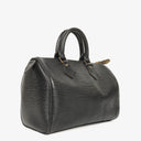 Louis Vuitton Speedy 25 Black EPI Leather Handbag