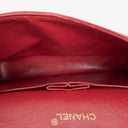Chanel Vintage Classic Double Flap Bag in Quilted Red Lambskin with 24K Gold-Plated Hardware
