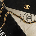 Chanel Classic Full Flap Bag Black Quilted Jersey And Leather 24K Gold-Plated Hardware