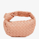 Bottega Veneta Mini Jodie Peach Nappa Intrecciato Bag