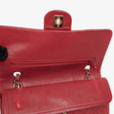 Chanel Vintage Classic Double Flap Bag in Quilted Red Lambskin with 24K Gold-Plated Hardware