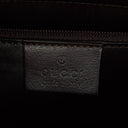 Gucci Brown Leather Bamboo Top Handle Bag