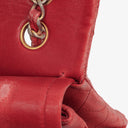 Chanel Vintage Classic Double Flap Bag in Quilted Red Lambskin with 24K Gold-Plated Hardware