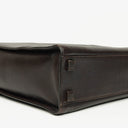 Gucci Brown Leather Bamboo Top Handle Bag