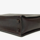 Gucci Brown Leather Bamboo Top Handle Bag