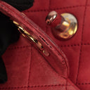Chanel Vintage Classic Double Flap Bag in Quilted Red Lambskin with 24K Gold-Plated Hardware