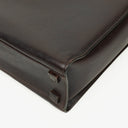 Gucci Brown Leather Bamboo Top Handle Bag