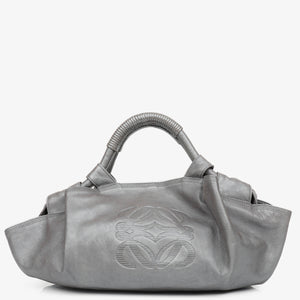 Loewe Silver Aire Nappa Anagram Shoulder Bag