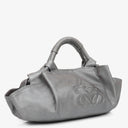 Loewe Silver Aire Nappa Anagram Shoulder Bag