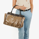 Gucci GG Crystal Coated Canvas D Ring Tote Bag
