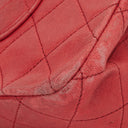 Chanel Vintage Classic Double Flap Bag in Quilted Red Lambskin with 24K Gold-Plated Hardware