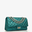 Chanel Turquoise Metallic 2.55 Reissue 225 Double Flap Bag