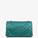 Chanel Turquoise Metallic 2.55 Reissue 225 Double Flap Bag