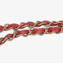 Chanel Vintage Classic Double Flap Bag in Quilted Red Lambskin with 24K Gold-Plated Hardware