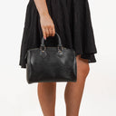 Louis Vuitton Speedy 25 Black EPI Leather Handbag
