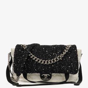 Chanel Multicolour Astronaut Essentials Nylon/Tweed Flap Bag