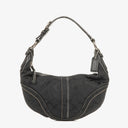 Coach Soho Signature Black Shoulder Bag