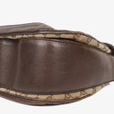 Gucci New Bamboo Top Handle Beige/Ebony GG Canvas and Leather Bag