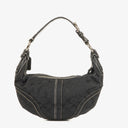 Coach Soho Signature Black Shoulder Bag