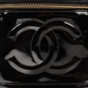 Chanel Black Patent Leather Vanity Case