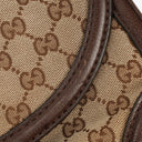 Gucci New Bamboo Top Handle Beige/Ebony GG Canvas and Leather Bag
