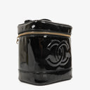 Chanel Black Patent Leather Vanity Case
